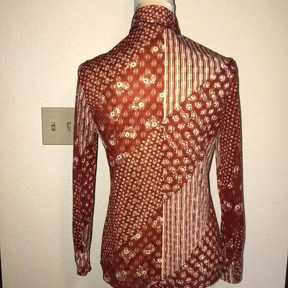 Multicolor Vintage J.Mohilet Women Blouse Size S - Picture 10 of 15